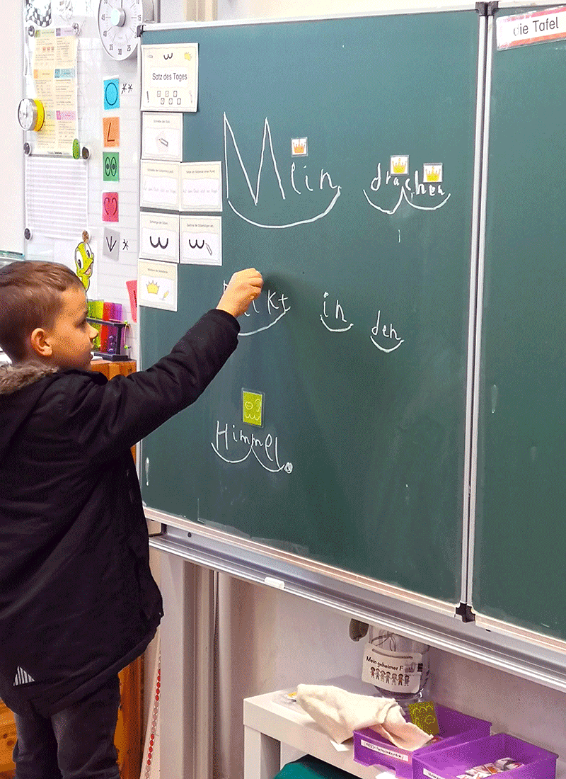 Deutschunterricht in der Klasse 2b der Feldsieper Grundschule