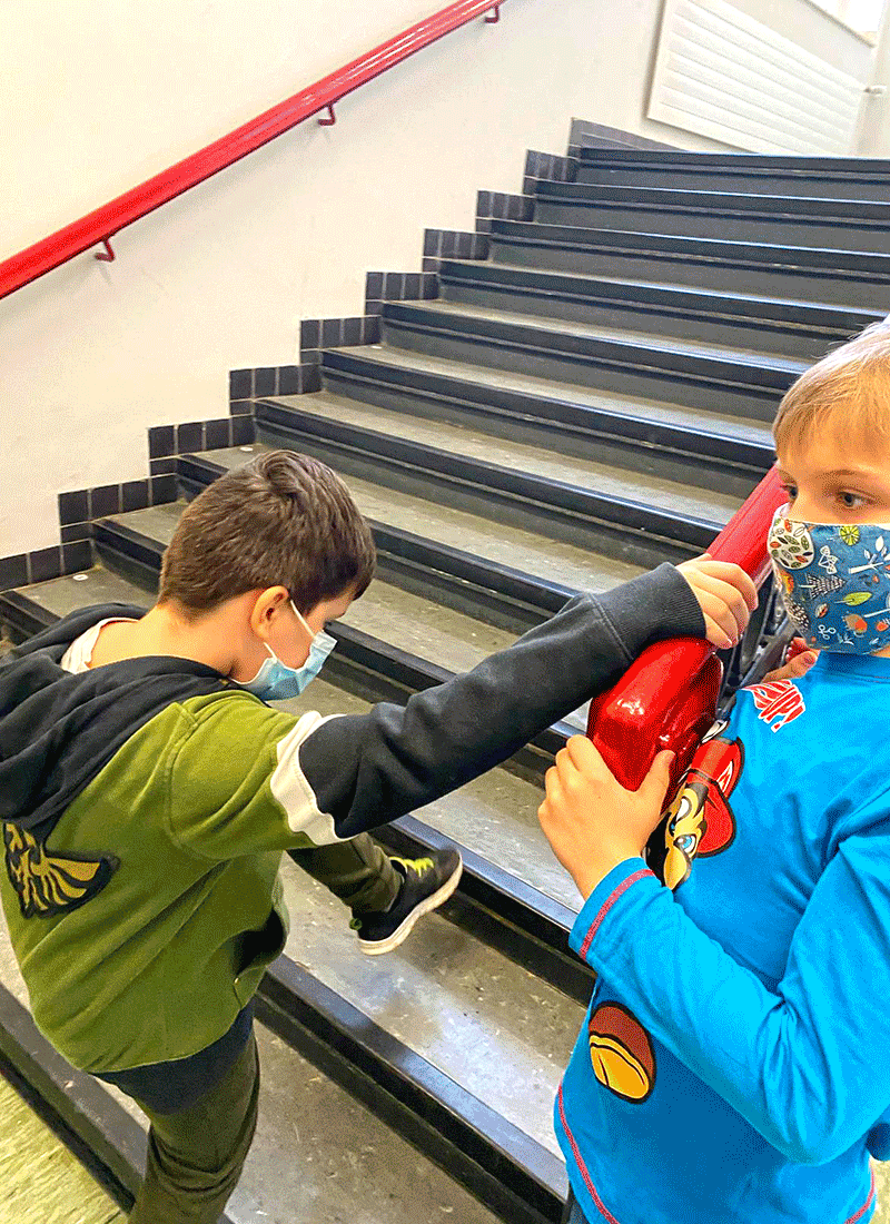 Treppenrechnen in der Grundschule Feldsieper Strasse Bochum