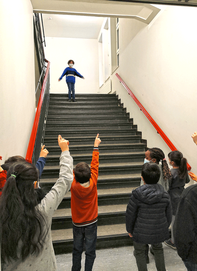 Treppenrechnen in der Grundschule Feldsieper Strasse Bochum