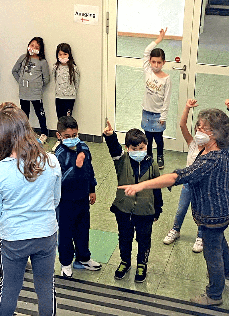 Treppenrechnen in der Grundschule Feldsieper Strasse Bochum