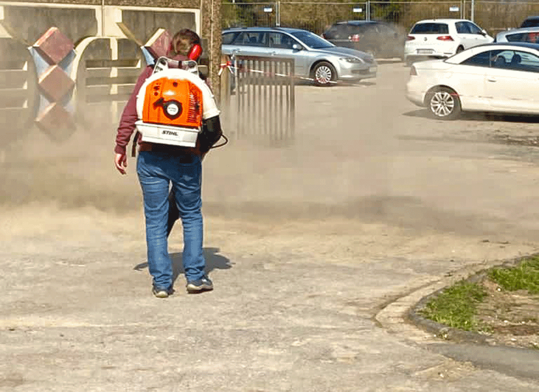 Lufttankstelle auf dem Schulhof der Grundschule Feldsieper Schule