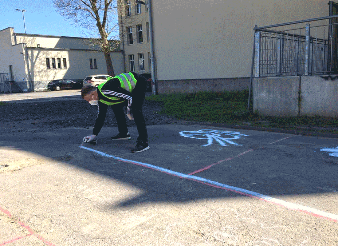 Lufttankstelle an der Feldsieper Grundschule