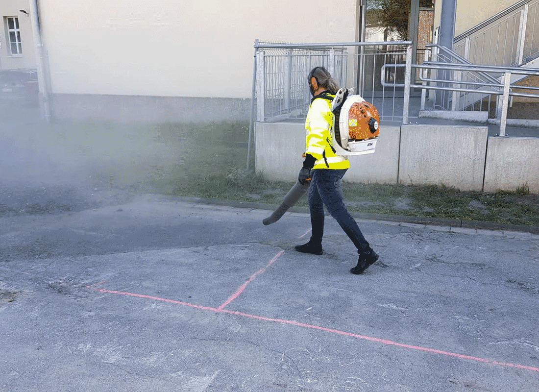 Lufttankstelle an der Feldsieper Grundschule