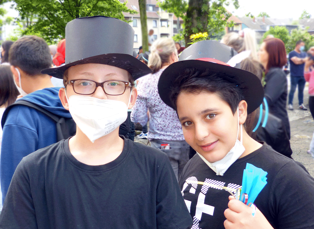 Abschied der Viertklaessler vom Hauptstandort der Feldsieper Schule Bochum