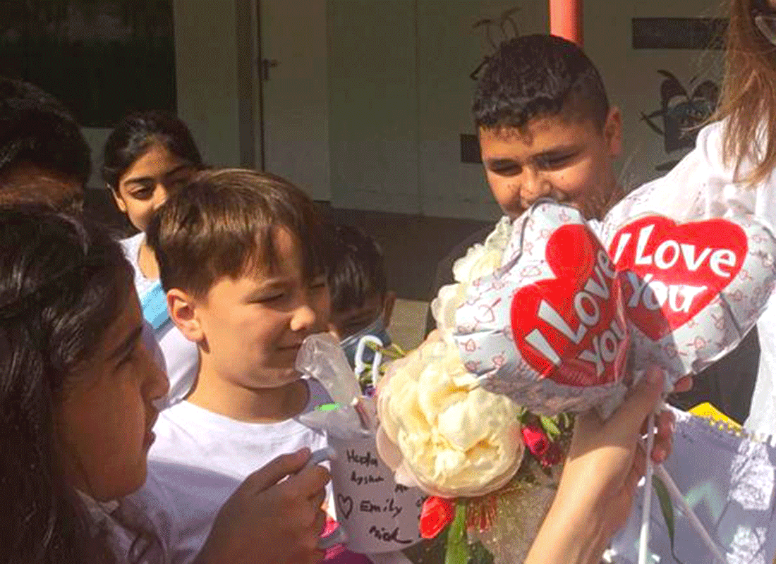 Abschied der Viertklaessler vom Teilstandort der Feldsieper Schule Bochum