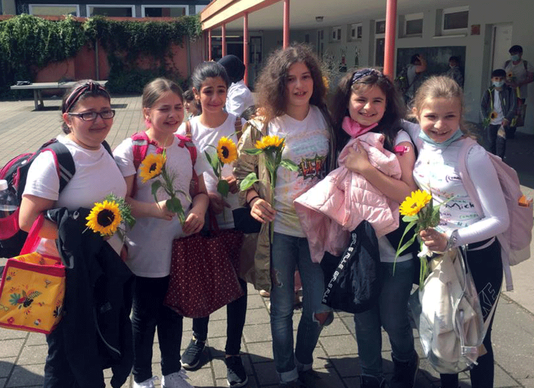 Abschied der Viertklaessler vom Teilstandort der Feldsieper Schule Bochum