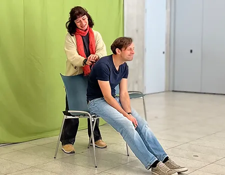 Auffuehrung des paedagogischen Theaters Osnabrueck an der Grundschule Feldsieper Str.