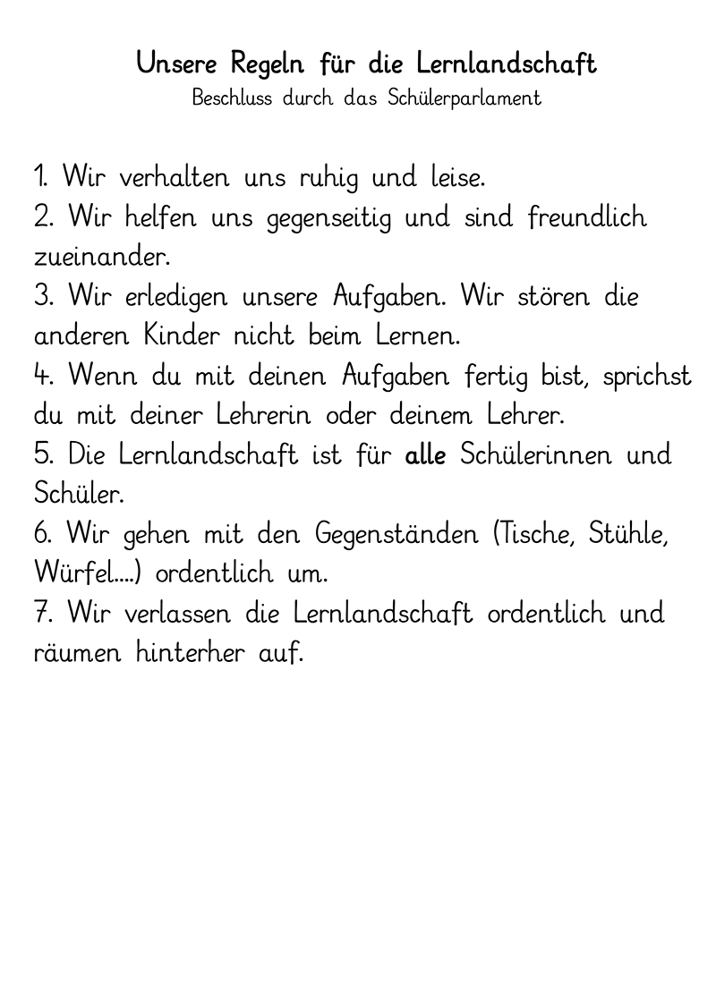 Aus dem Unterricht in der Feldsieper Schule Bochum